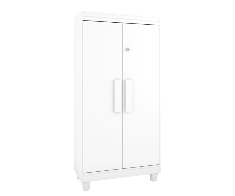 MULTIUSO ARMARIO 69CM 2 PORTAS E PRATELEIRAS PARIS BRANCO