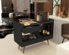 APARADOR BUFFET BARZINHO CANTINHO DO CAFÉ RETRÔ 080CM COM GAVETA 4064 PRETO